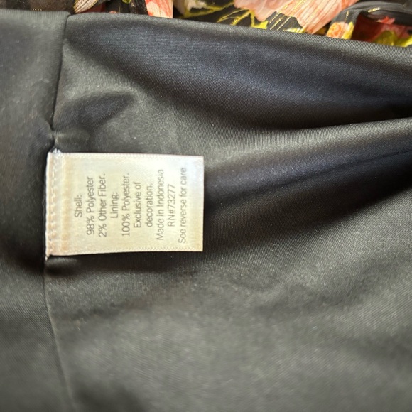 LC Lauren Conrad Floral High-Low Hem Faux-wrap Long Sleeve Maxi Dress Size M - Picture 10 of 10